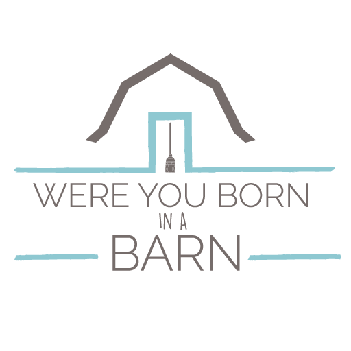 Logo of barn with Were You Born in a Barn.